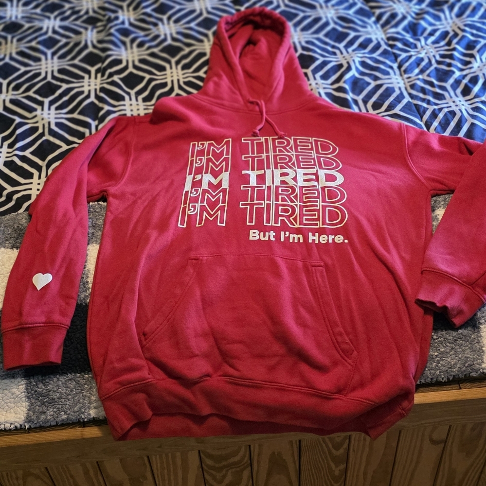 Girrlscout I'm Tired But I'm Here Hoodie